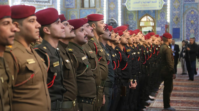 "صورة معكوسة للجيش العراقي" يعيد تشكيلها ضباط جدد تخرجوا في كربلاء