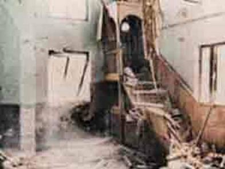 القدس - منبر نورالدين زنكي بعد الدمار 