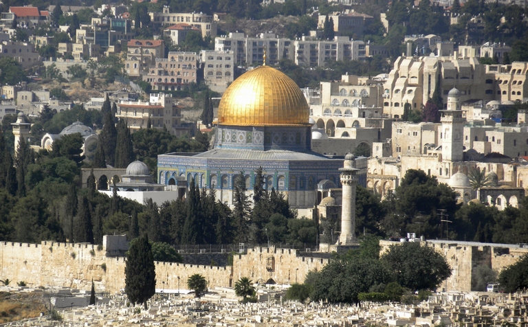 القدس - قبة الصخرة - عرض من جبل سكوبس