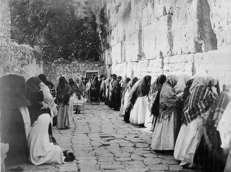 القدس - حائط البراق -  1880م