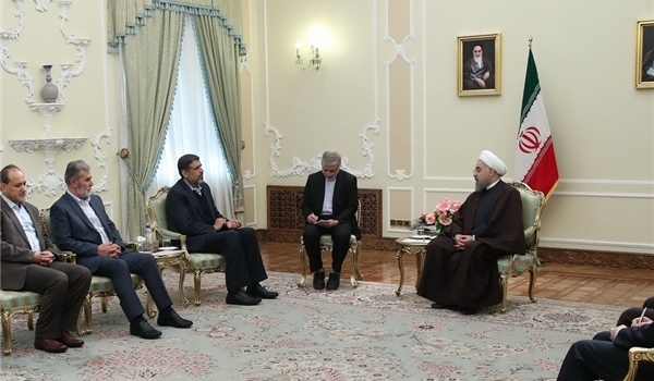 روحاني: لا سبيل امام الشعب الفلسطيني سوى الجهاد والمقاومة في مواجهة الكيان الصهيوني