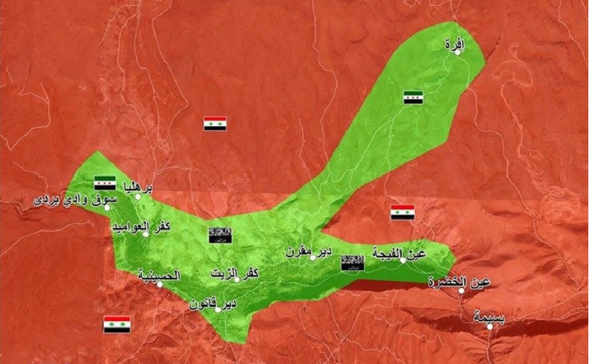 الجيش السوري يدخل بلدة "عين الفيجة" في وادي بردى 