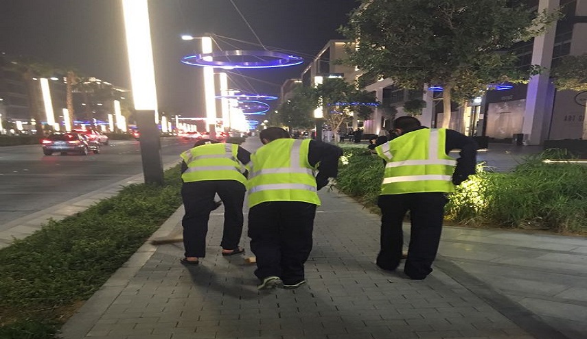 تنظيف الشوارع عقوبة "التفحيط" في دبي !