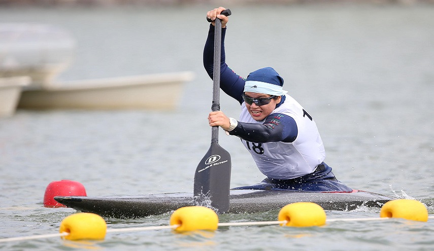 4 ميداليات ملونة لايران في اليوم الثاني من بطولة اسيا للتجذيف المتعرج