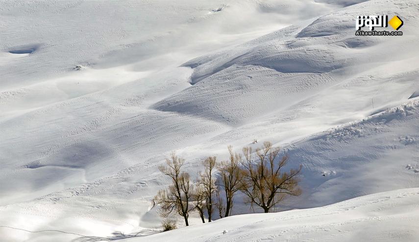 قرية "سردابه" ... وطبيعتها الشتوية