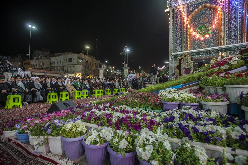 بالصور..ازاحة الستار عن السقف الجديد لصحن ابالفضل العباس عليه السلام