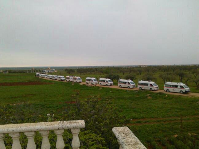 بالصور…إستكمال دخول الحافلات إلى بلدتي الفوعة وكفريا