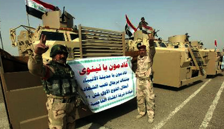  قادمون يا نينوى تؤكد استخدام "داعش" قذائف تحمل مواد كيمياوية في أيمن الموصل