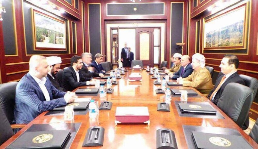 تفاصيل ما دار في لقاء بارزاني وأحمد الصدر