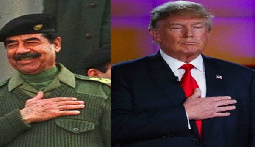 بالصور: شاهد تشابه كبير بين قصور الديكتاتور صدام و دونالد ترامب