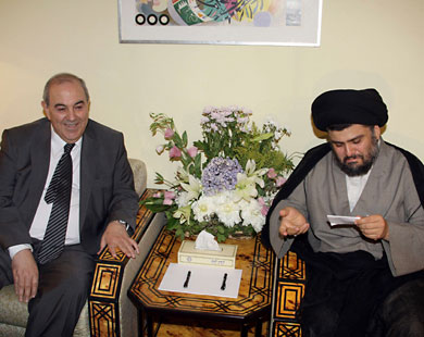 اياد علاوي يكشف عن مضمون وثيقتين استلمهما من مقتدى الصدر!!