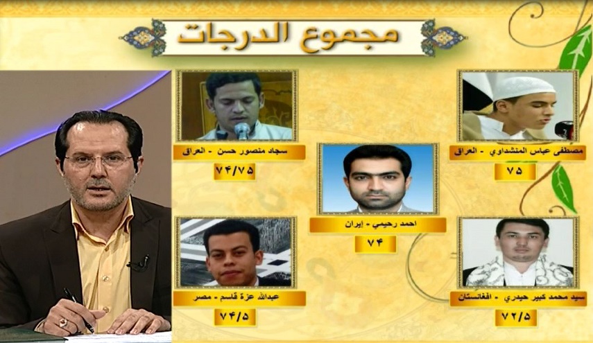 درجات المتسابقين في اليوم الرابع من مسابقة تلاوة القرآن الكريم