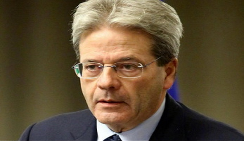 رئيس الوزراء الايطالي: يواسي روحاني ويندد الاعمال الارهابية بطهران 