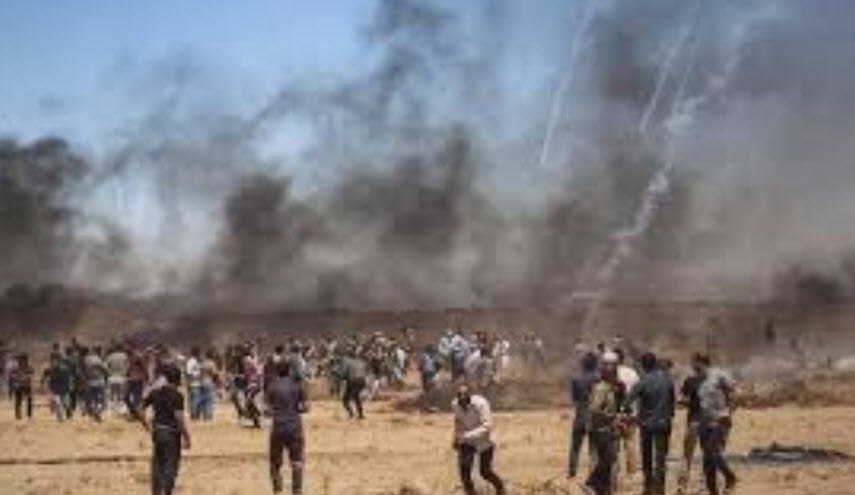 شهيد وستة إصابات في تظاهرات "نذير الغضب" شرق قطاع غزة