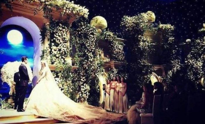صور صادمة.. زفاف خيالي يكلف أكثر من 10 ملايين دولار!
