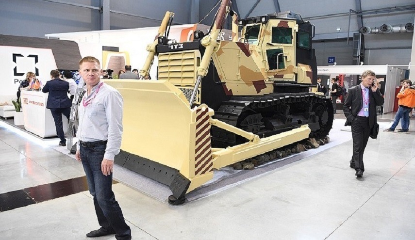 شاهد البولدوزر المدرّع في خدمة الجيش الروسي