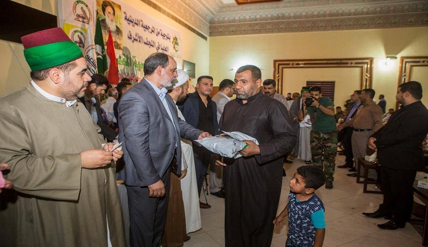 بالصور... العتبة العباسية تحتفل بتحرير الموصل عند عوائل شهداء الحشد