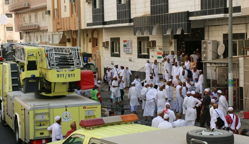 بالصور.. نجاة مئات الحجاج من حريق في مكة المكرمة