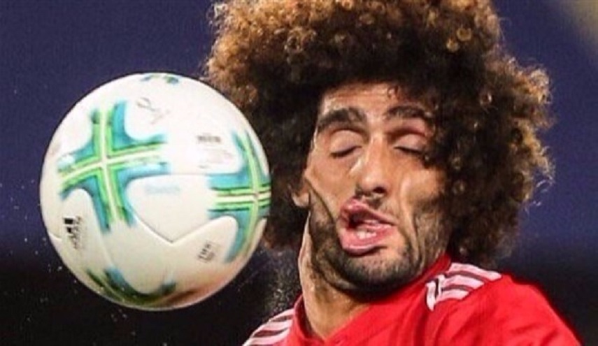 نجم نادي مانشستر يوناتيد مروان فيلايني: أشكر كل من أرسل لي هذه الصورة!