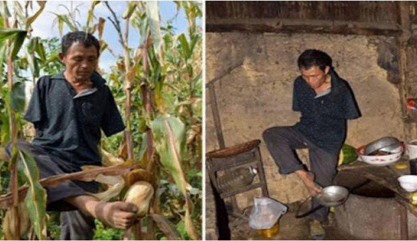 شاهد: فقد ذراعيه لكن ما فعله مع امه فاق الخيال؟