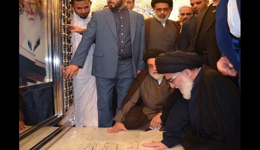 بالصور.. رئيس تشخيص مصلحة النظام يزور مرقد الشهيد محمد صادق الصدر