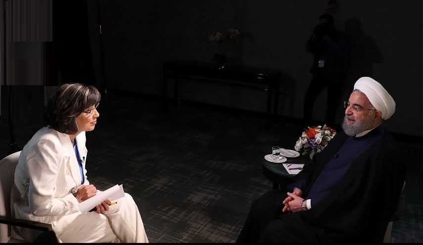 روحاني يؤكد خلال لقاء مع "سي ان ان" اقتدار ايران نابع من شعبها