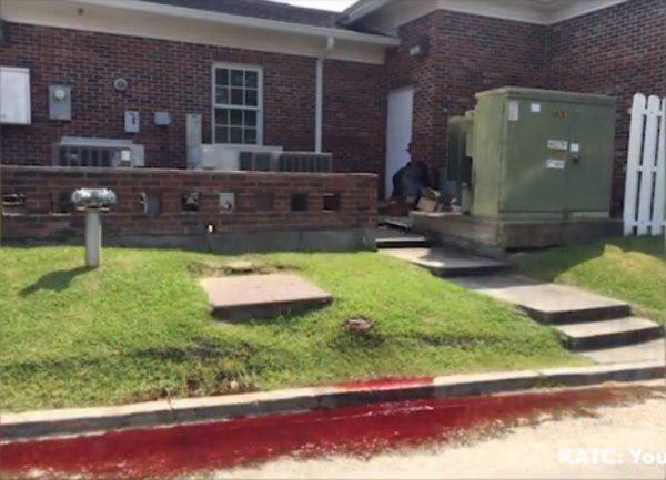 بالصور...دماء تتدفق من إحدى المقابر!