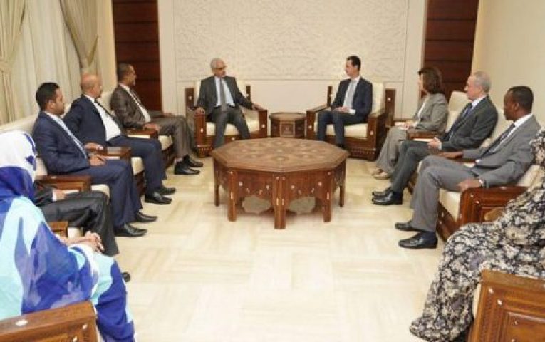 وفد موريتاني للرئيس الاسد: سوريا هي في قلب كل موريتاني