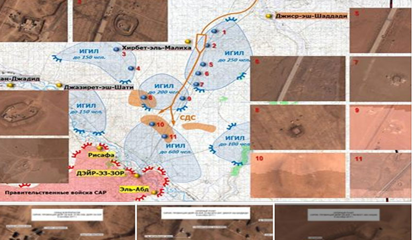 الاقمار الاصطناعية الروسية تكشف المستور الامريكي في دير الزور؟!