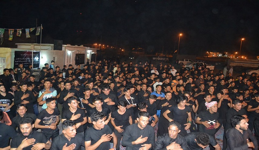 إحياء الشعائر الحسينية في موكب بطل العلقمي في البصرة حي السلام