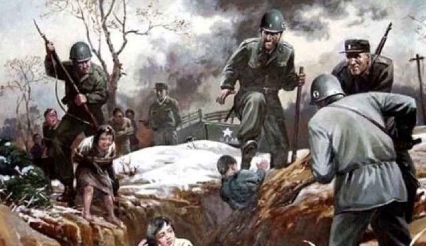 كوريا الشمالية تنشر في شوارعها ملصقات توضح "وجه أمريكا الدموي"