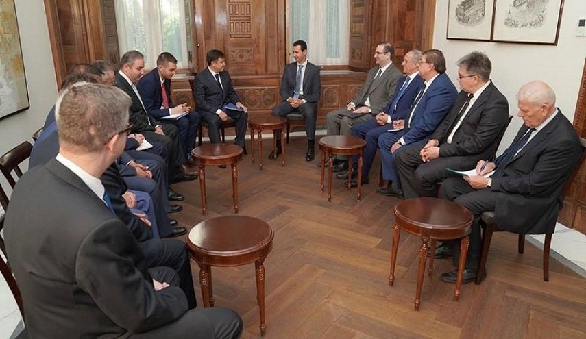 الأسد لوفد روسي: انتصارات الجيش السوري جاءت بمساعدة الدول الصديقة