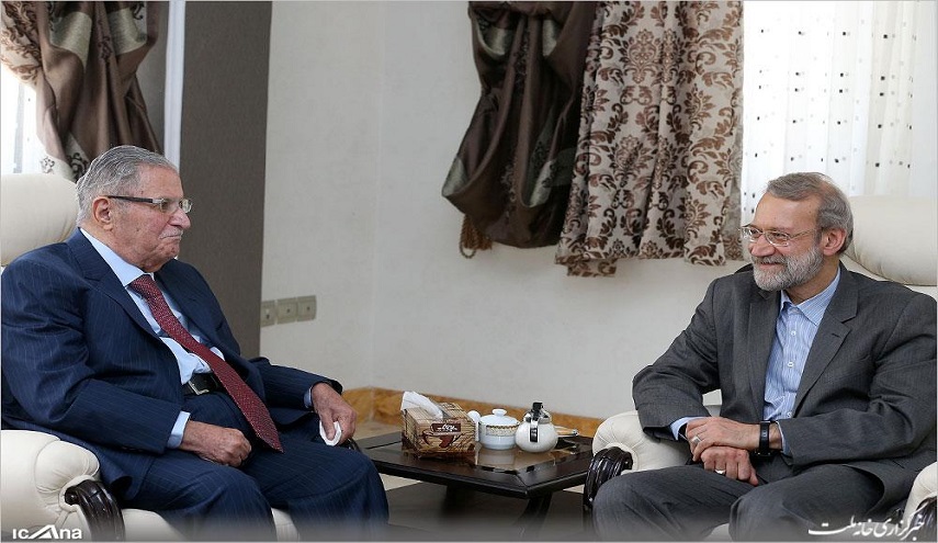 لاريجاني يعتبر طالباني من أبرز الشخصيات العراقية المناضلة ضد نظام صدام