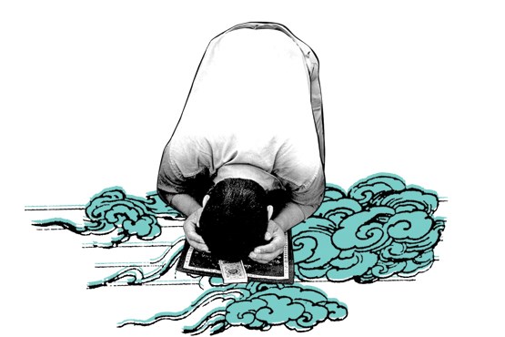 اشتغال مجاهدین به عبادت