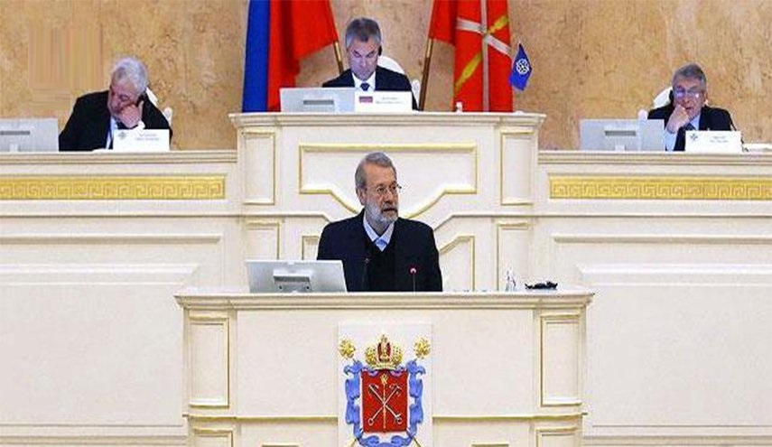 لاريجاني: استراتيجية اميركا اللعب مع الارهاب لتسويق اسلحتها 