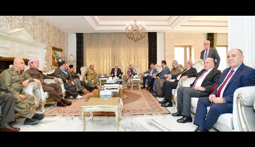 اجتماع للقيادات الكردية في السليمانية بحضور معصوم ومسعود ونيجرفان