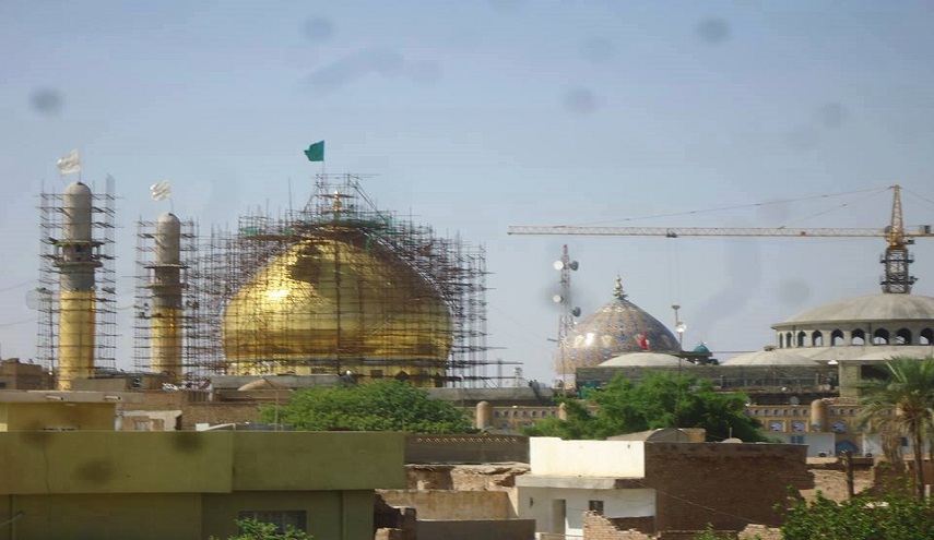 وضع حجر الأساس لمسجد السيدة نرجس(ع) في سامراء.. بالصور