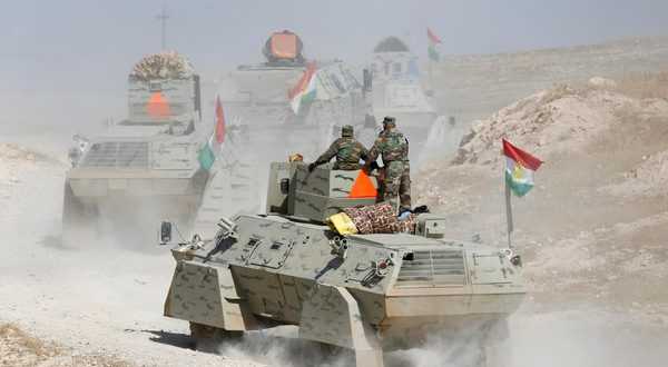 البيشمركة تخلي مواقعها في ناحية وانة شمال مدينة الموصل