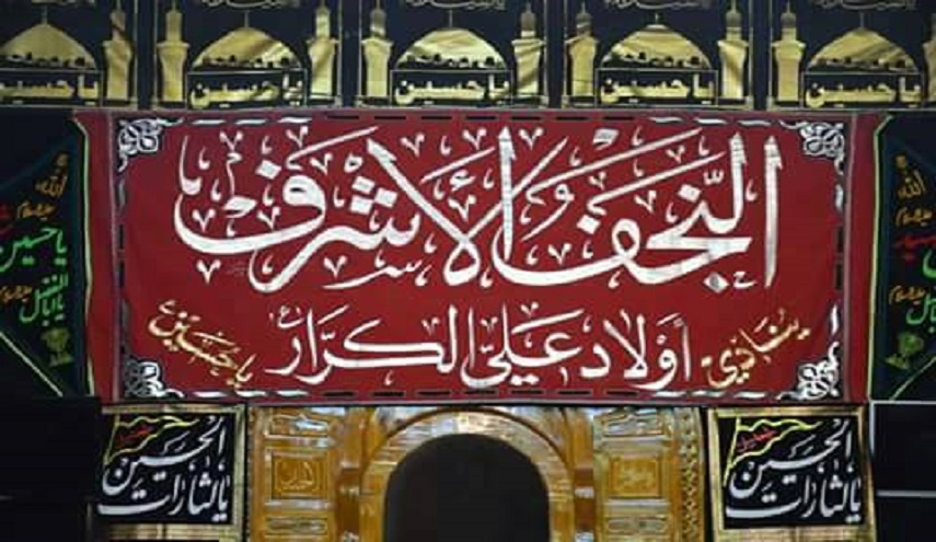 مواكب النجف الاشرف يستقبلون زوار الإمام الحسين عليه السلام طريق النجف-كربلاء 