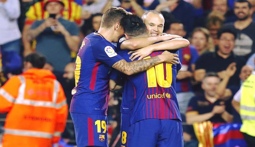 شاهد بالفيديو.. برشلونة يفوز على ملقا.. والهدف الأول غير مشروع! 