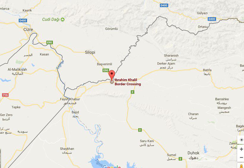 القوات العراقية تسيطر على معبر إبراهيم الخليل الحدودي مع تركيا