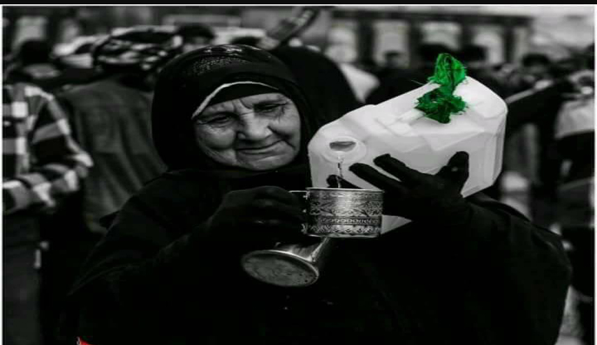 موكب حسيني في طريق نجف كربلاء