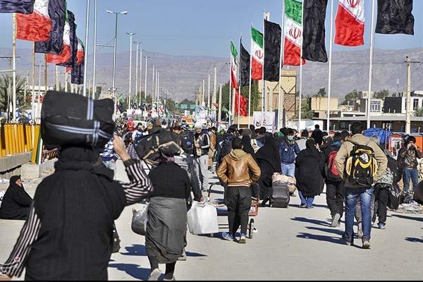 اكثر من مليون و 250 الف زائر يعبرون حدود ايران حتى الآن لزيارة الاربعين