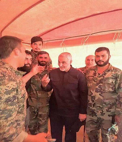حضور سردار سليماني در شهر ديرالزور سوريه
