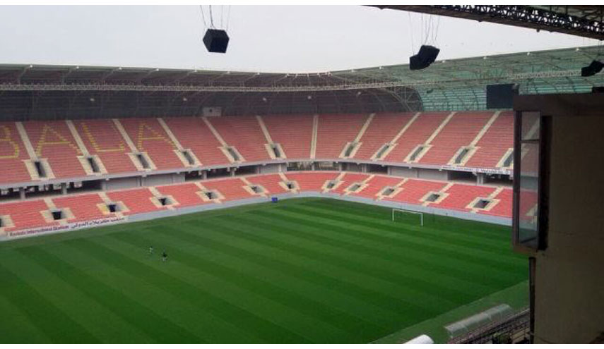 بالصور.. استعدادات ملعب كربلاء لاحتضان ودية العراق وسوريا