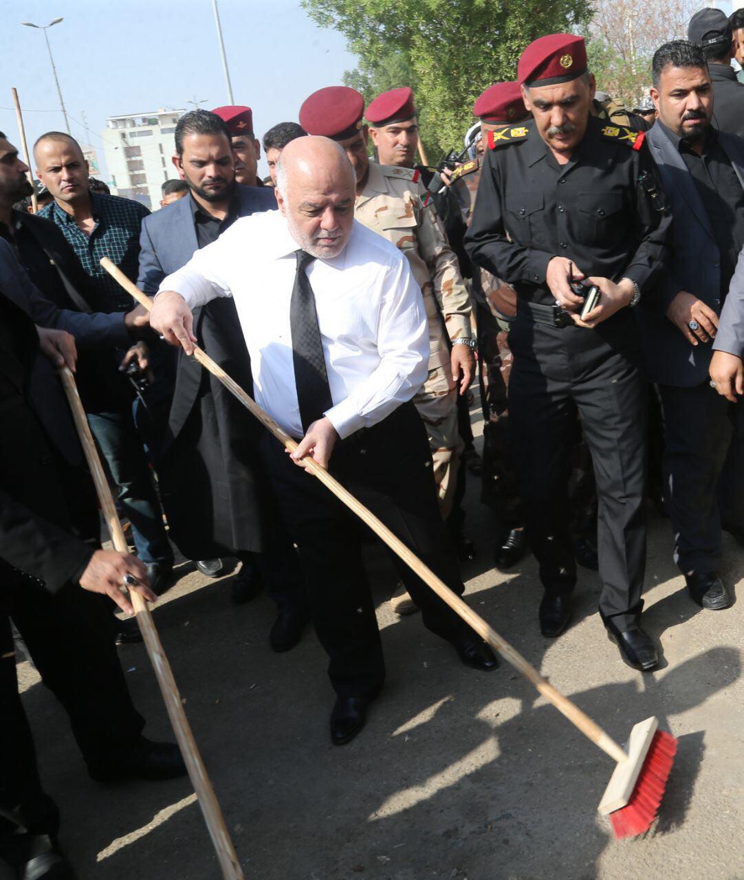 حیدرالعبادی در کربلا