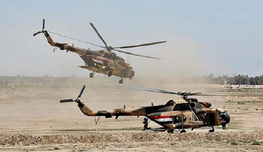 مصرع 7 أشخاص في تحطم مروحية عسكرية عراقية