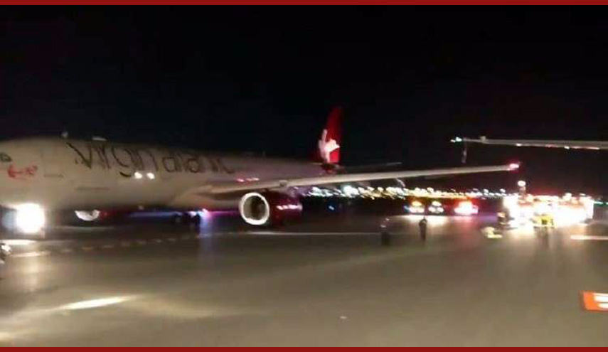 اصطدام طائرتين مصرية وبريطانية في نيويورك