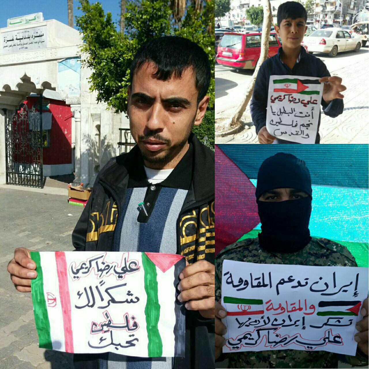 تشكر مردم فلسطين از ورزشكار ايراني 