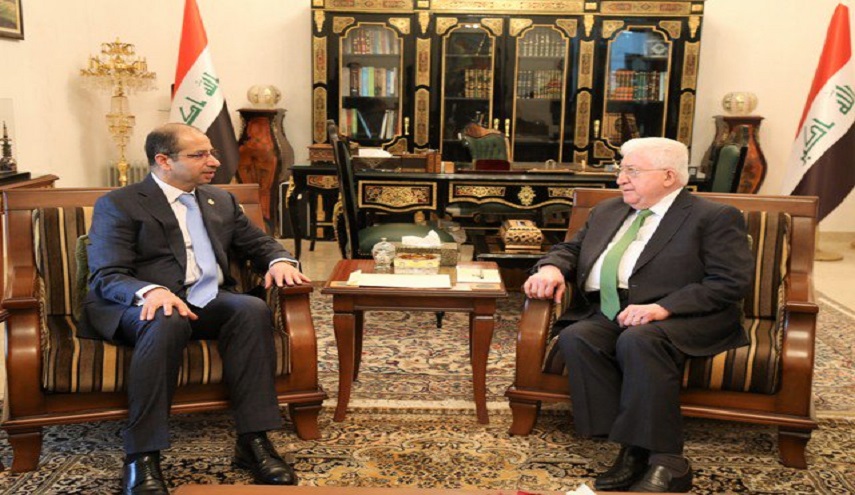  معصوم والجبوري يتفقان على ضرورة اعتماد الحوار بكافة الازمات خاصة بين بغداد واربيل